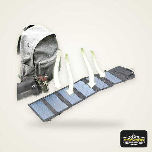800W High Output 6 Folding Solar Panel 20Wh Fast Charging Station USB 5V DC Portable Power Bank For Outdoor Camping Hiking Emerg