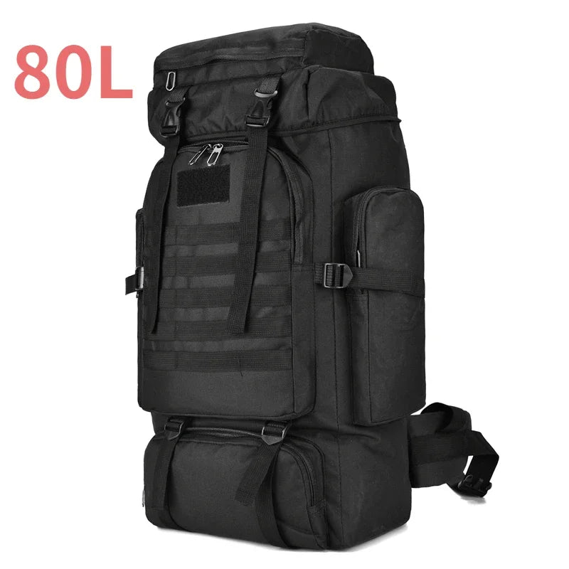 80L ACU camouflage tactical hiking backpack