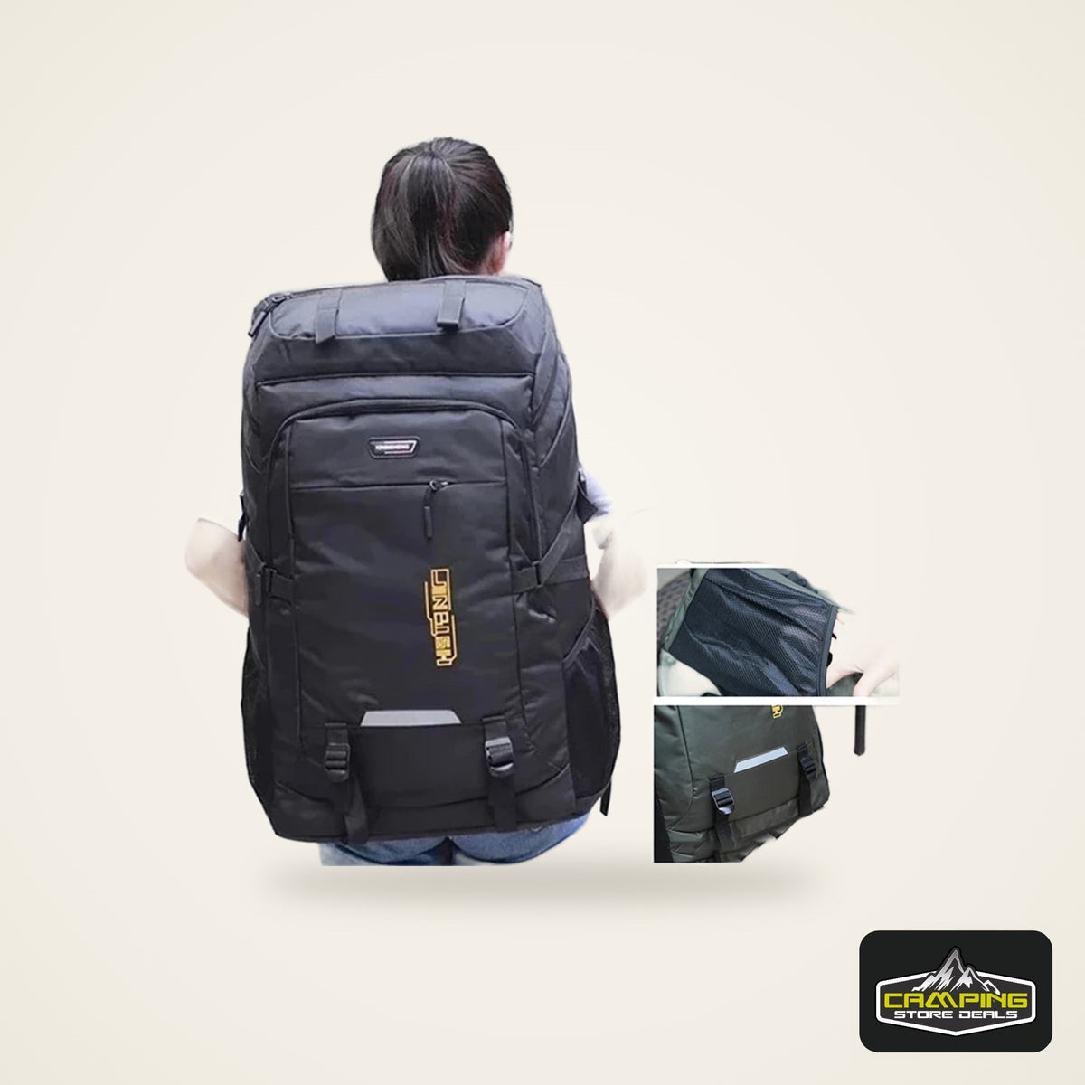 80L 50L Men's Outdoor Backpack Climbing Travel Rucksack Sports Camping Hiking Backpack School Bag Pack For Male Female Women