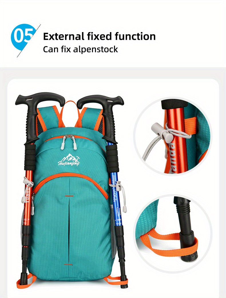 18L Outdoor Sports Backpack Ultra-light Large Capacity Folding Backpack Mountaineering Top Bag Suitable for Hiking, Cycling, Traveling, Business Trips, Commuting and Fitness Shock-absorbing Breathable Shoulder Straps Quick Fo