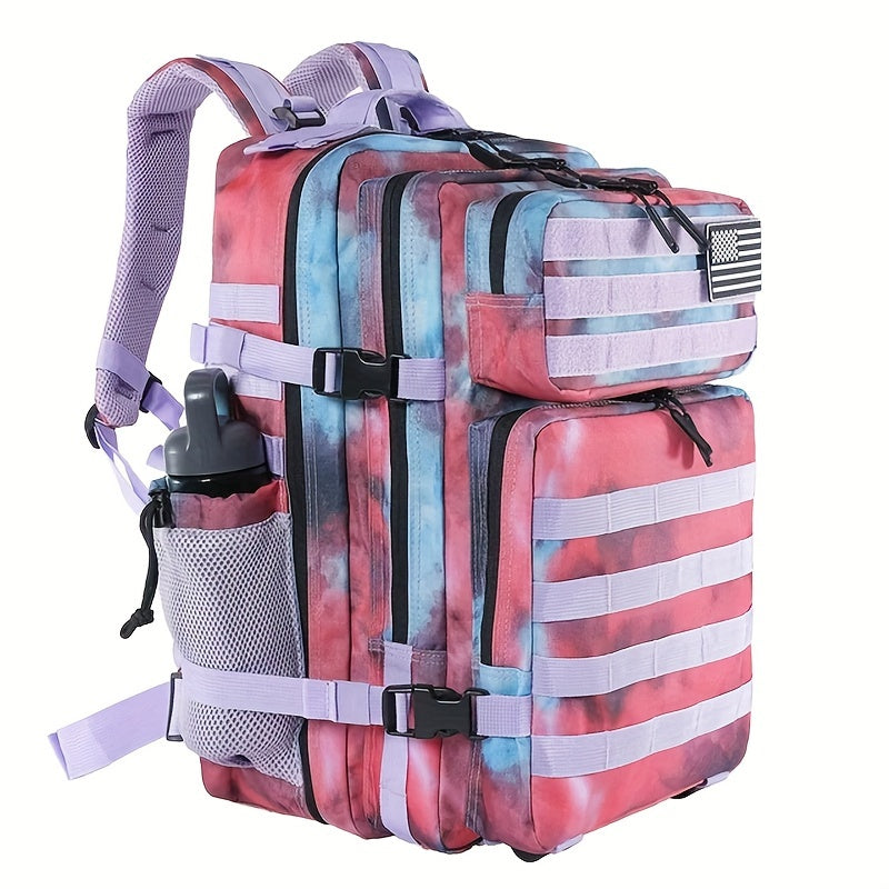 Waterproof Hiking Backpack - Durable Camping Bag for Outdoor Adventures with Rain Cover and Multiple Compartments