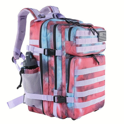 Waterproof Hiking Backpack - Durable Camping Bag for Outdoor Adventures with Rain Cover and Multiple Compartments