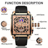 LIGE Fashion Chronograph Watches Sports Wristwatch Men's Accessories, Ideal Choice For Gifts