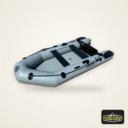 9.2FT Inflatable PVC Boat | Fishing, Surfing & Kayak Racing Dinghy – Portable Assault Boat for 3-4 People Outdoor Watersports
