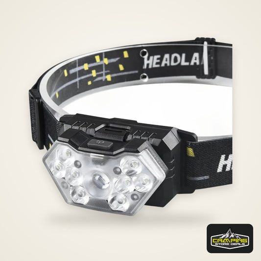 9 Led Strong Light Headlamp USB Rechageable Motion Sensor Headlight Portable Fishing Camping Outdoor Head Lamp Work Flashlight