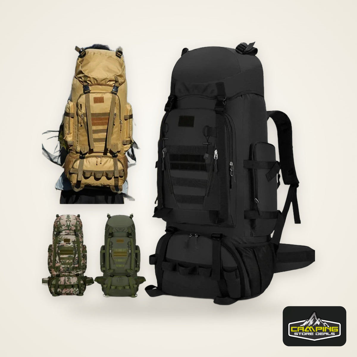 90L Travel Bag Camping Backpack Tactical Hiking Climbing Bags Mountaineering Large Sport Knapsack Outdoor Men Luggage Rucksack