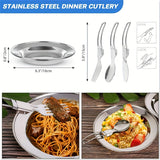 Kettle set pot 2-3 people camping pot and pan outdoor camping cookware portable combination pot set camping tableware, easy to carry and occupy little space, cooking pot, frying pan, kettle, two sets of knives and forks, fold