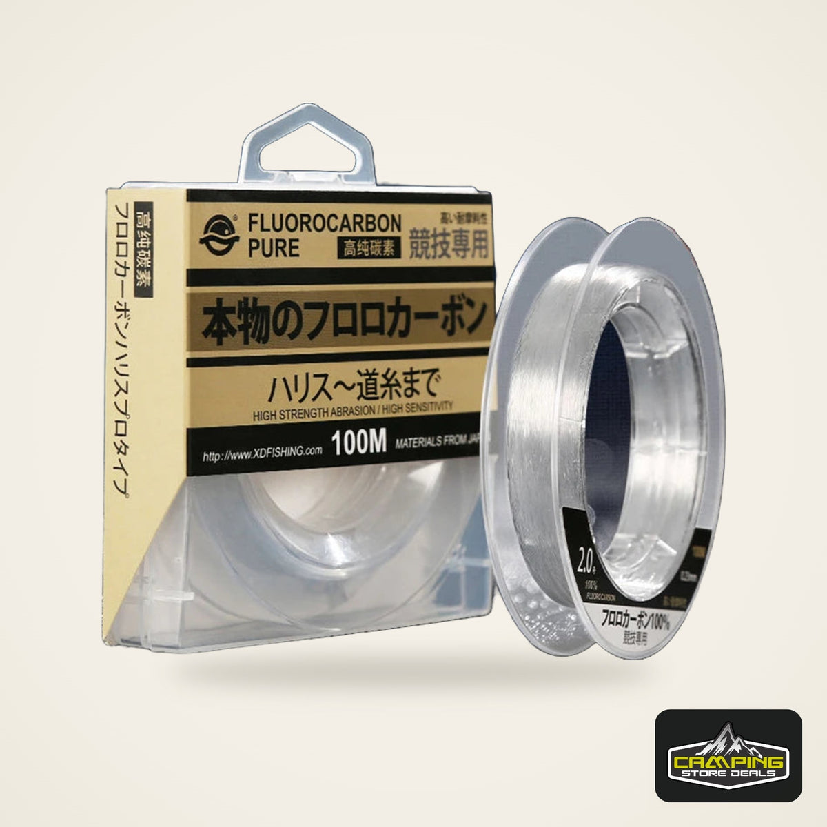 ZUKIBO 99% Fluorocarbon Fishing Line 100m
