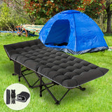 LILYPELLE Oversized XL Folding Camping Cot, Heavy Duty Sleeping Cots with Carry Bag, Double Layer Oxford Portable Travel Camp Cots for Home, Office Nap and Outdoor Beach
