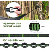 Camping Hammock, Hammock with Mosquito Net 118" x 71" Portable 2 Person Hammock Lightweight Hammocks Tent with Tree Straps for Backpacking Hiking Backyard Camping Outdoor