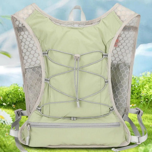 Hydration Vest Pack Backpack with Water Bladder Multi Pockets for Trail Race Mountaineering Lightweight Outdoor Running Gear