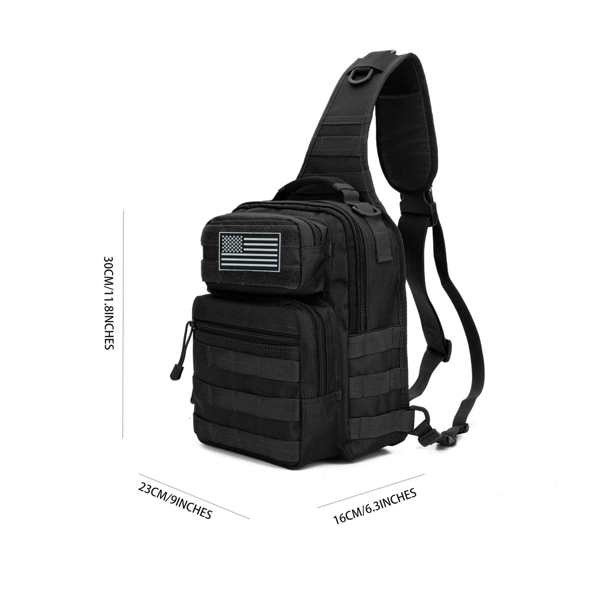 Tactical Bag Rover Shoulder Sling Pack Molle Assault Range PackS Diaper Day Bag for Men Traveling, Trekking, Camping