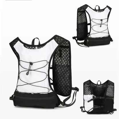 Hydration Vest Pack Backpack with Water Bladder Multi Pockets for Trail Race Mountaineering Lightweight Outdoor Running Gear