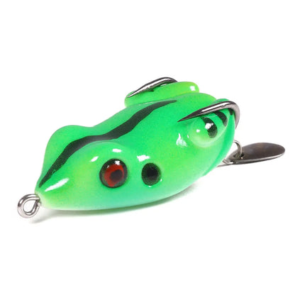 Soft Frog Lure with Spinner Blade