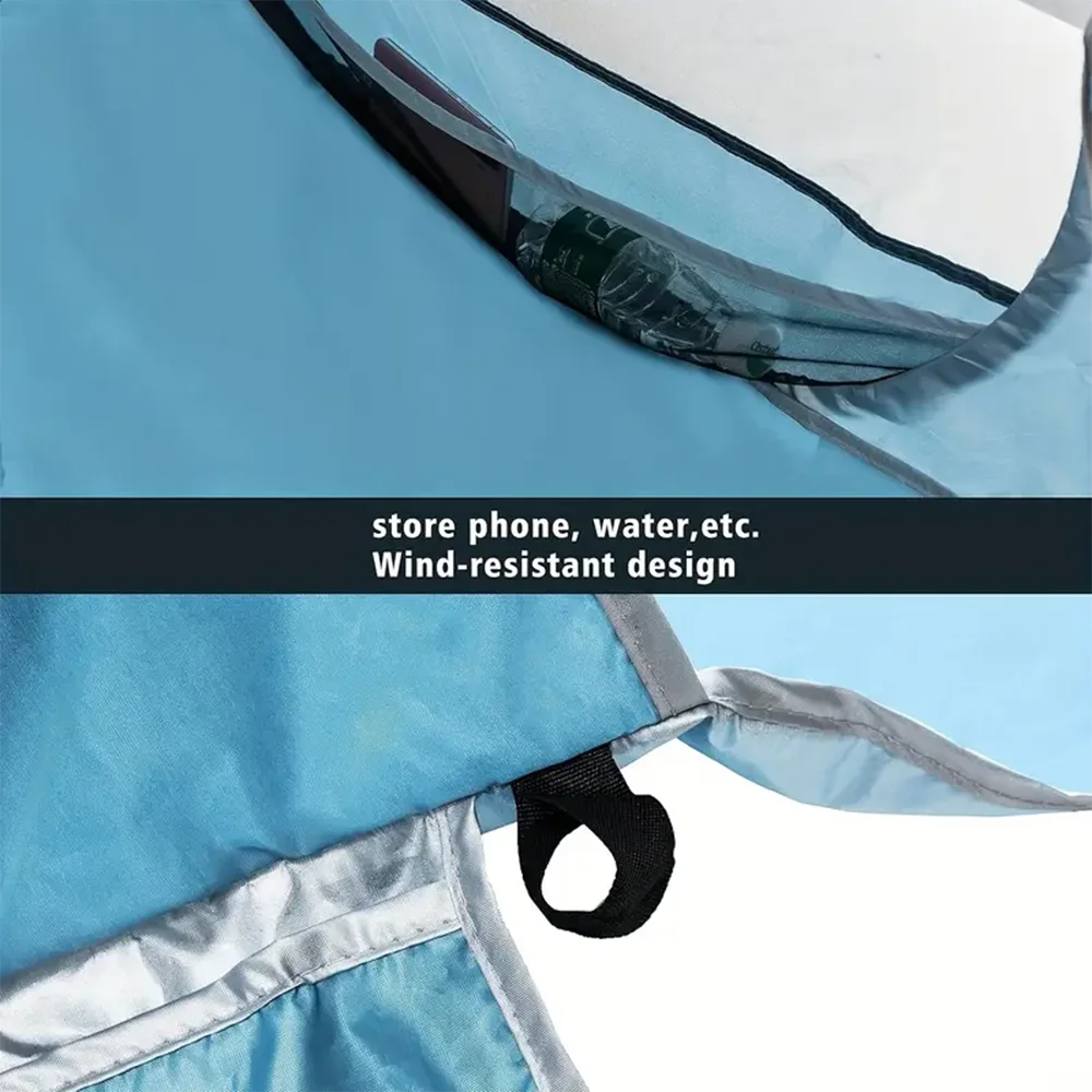 Quick Set Up-Pop Up Beach Tent Portable Sun Shade Shelter Outdoor Camping Fishing Canopy,Camping Accessories,Sturdy Construction