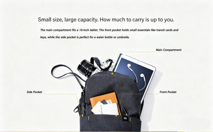 Xiaomi Colorful Small Backpack Men's and Women's Shoulder Bag Outdoor Waterproof Ultra-lightweight Student Portable Sports Bag -
