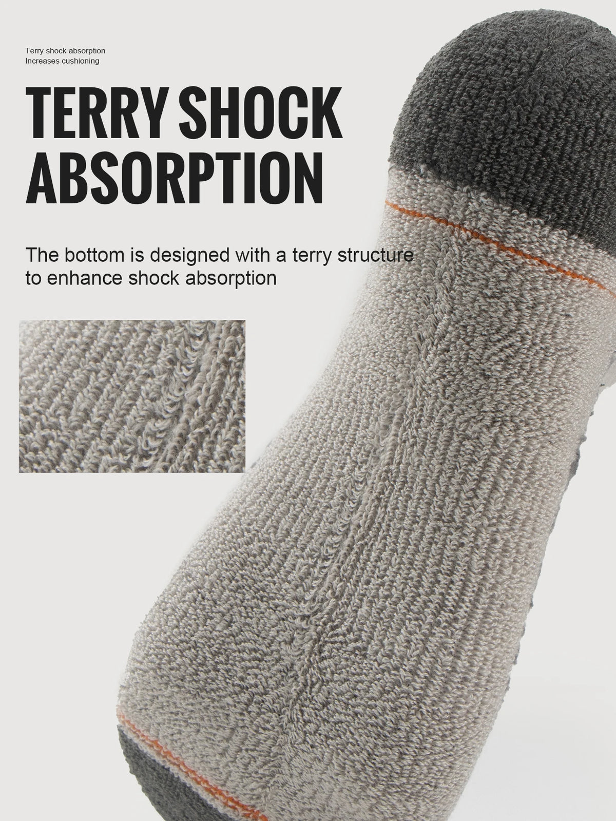WRELS Merino Wool Socks Hiking Running Socks Soft Lightweight Shock Absorption Damping Mid-Calf Breathable Ankle Cycling Socks