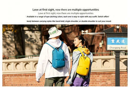 Xiaomi Colorful Small Backpack Men's and Women's Shoulder Bag Outdoor Waterproof Ultra-lightweight Student Portable Sports Bag -