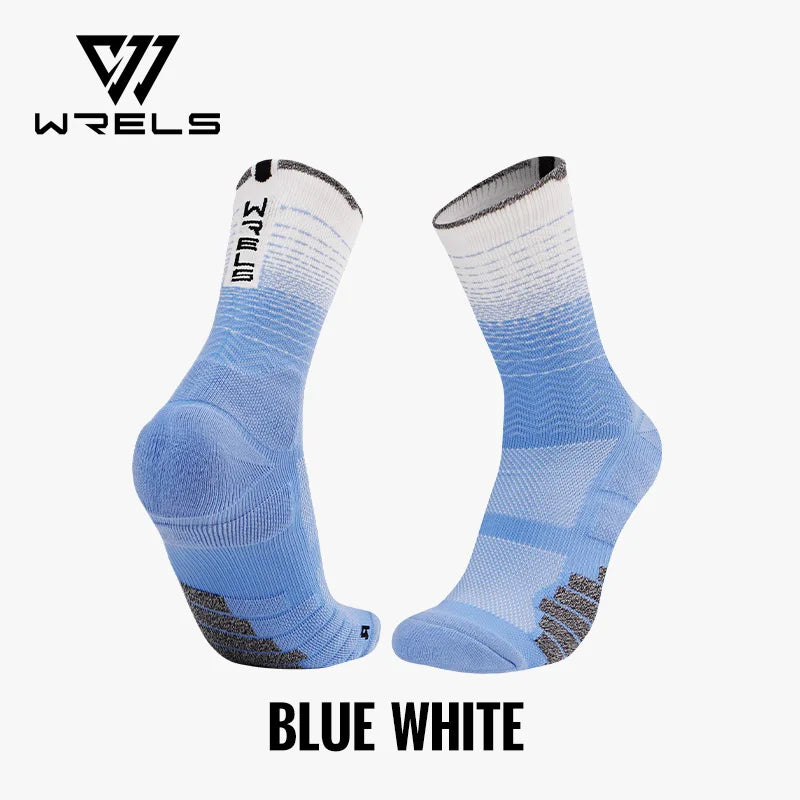 WRELS 1/2/3 Cushioned Sports Athletic Socks Breathable Running Socks Cushion Padded Moisture Wicking For Walking Hiking Running
