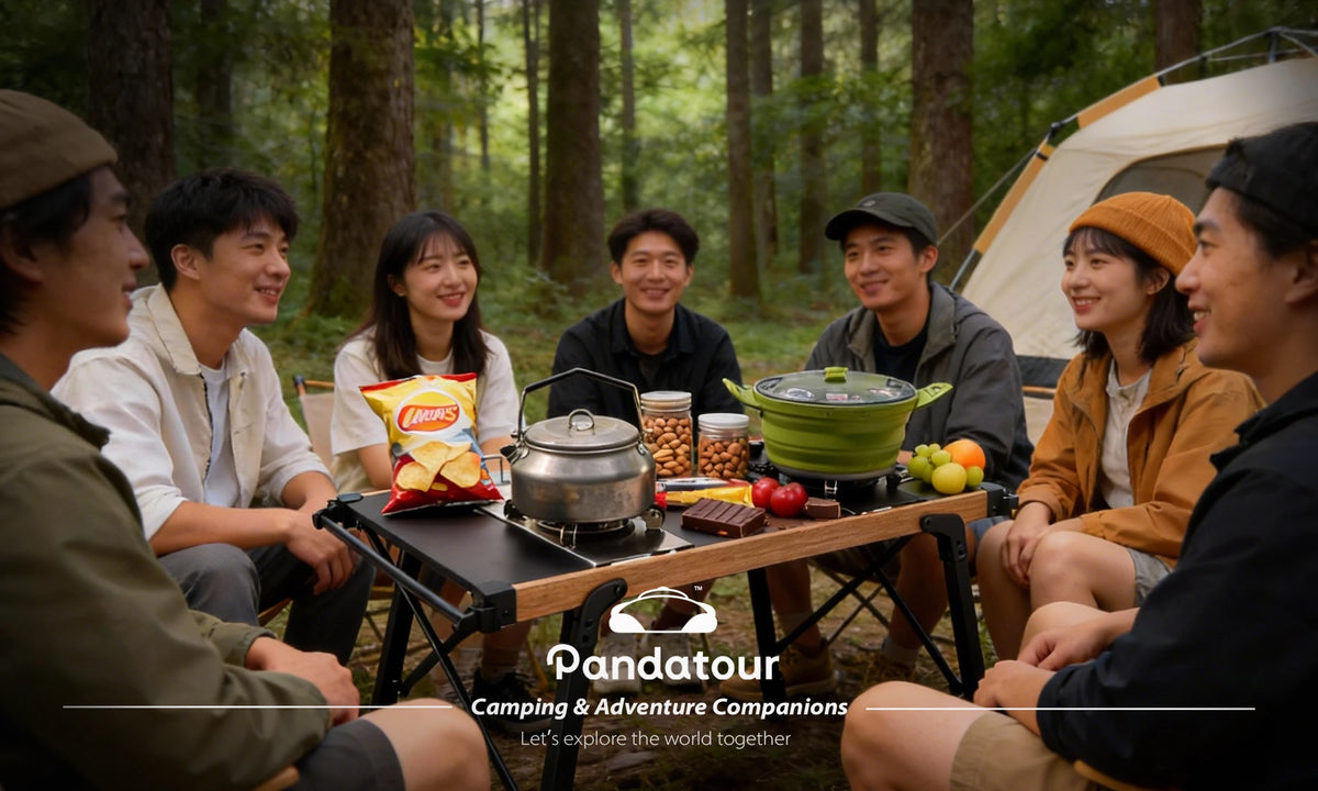 Pandatour Camping IGT 0.5UNT Gas Stove Outdoor One lick Ignite High Effi Ciency Camping Supplies Table Stove High Firepower