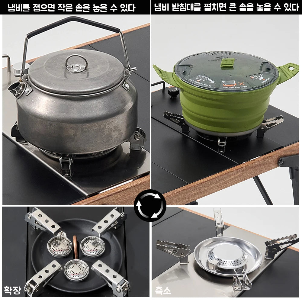 Pandatour Camping IGT 0.5UNT Gas Stove Outdoor One lick Ignite High Effi Ciency Camping Supplies Table Stove High Firepower