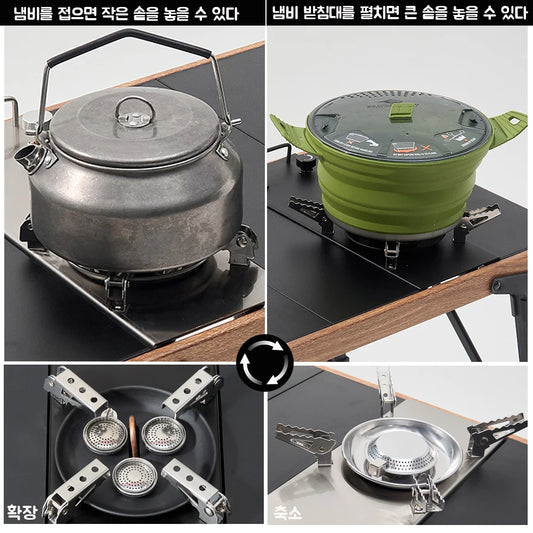 Pandatour Camping IGT 0.5UNT Gas Stove Outdoor One lick Ignite High Effi Ciency Camping Supplies Table Stove High Firepower