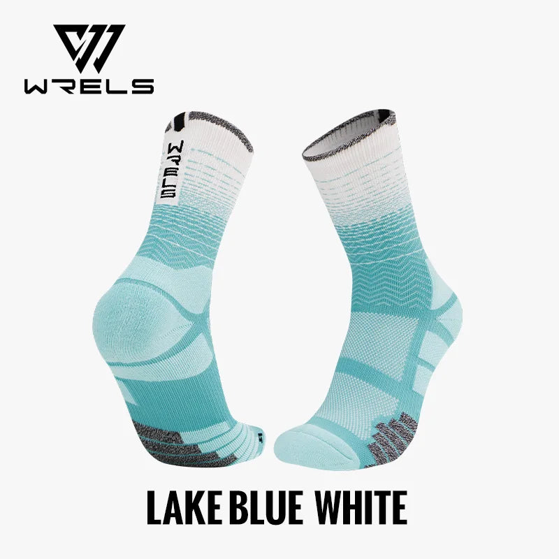 WRELS 1/2/3 Cushioned Sports Athletic Socks Breathable Running Socks Cushion Padded Moisture Wicking For Walking Hiking Running