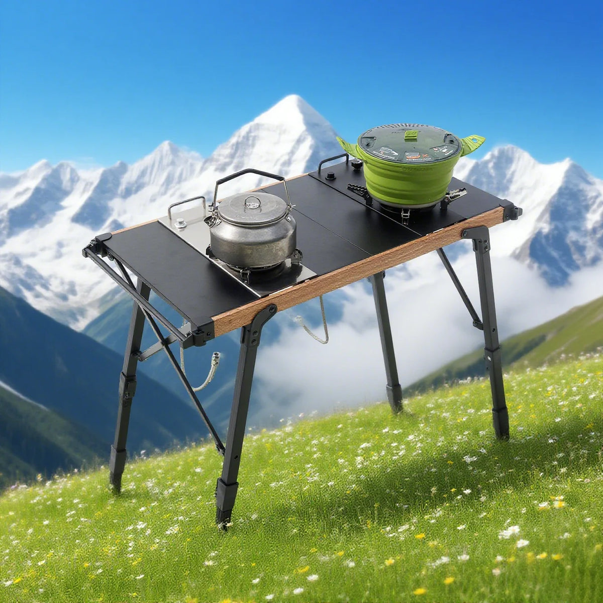 Pandatour Camping IGT 0.5UNT Gas Stove Outdoor One lick Ignite High Effi Ciency Camping Supplies Table Stove High Firepower