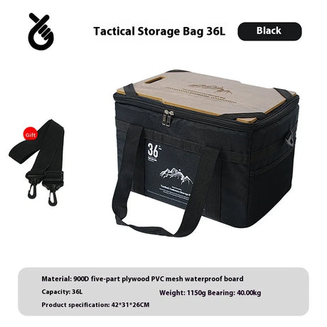 Black Tactical Storage Bag 36L