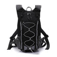 Black mountaineering backpack 20L for travel and trekking