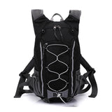 Black mountaineering backpack 20L for travel and trekking