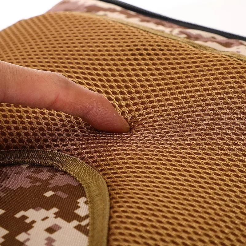 Breathable mesh padded backpack back panel