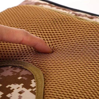 Breathable mesh padded backpack back panel