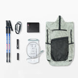 Compact foldable hiking backpack with storage bag