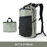 Compact foldable hiking backpack with storage bag