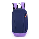 Dark blue and purple lightweight travel backpack front view