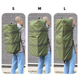 Foldable hiking travel duffel bag for camping and gym
