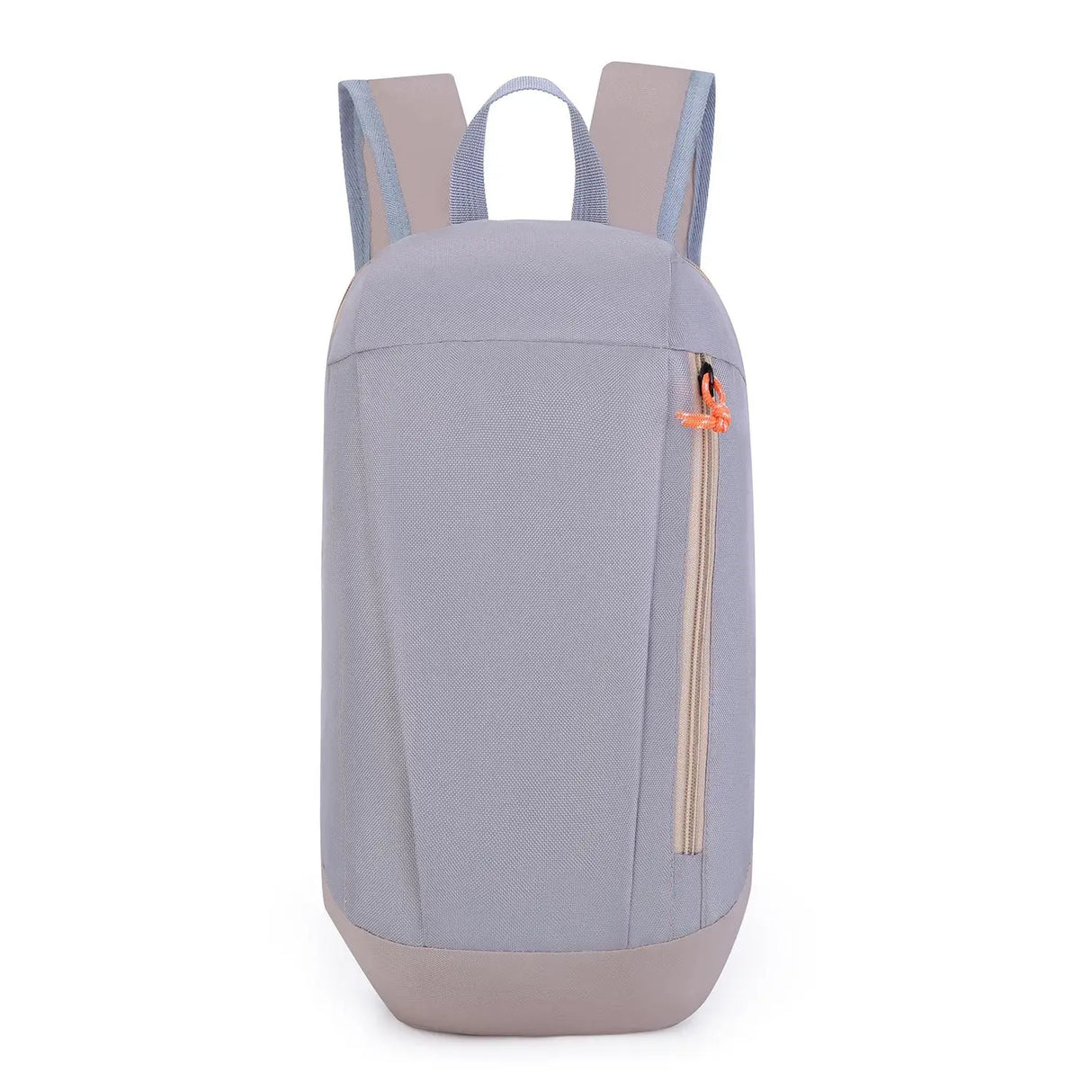 Gray lightweight hiking backpack front view