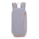 Gray lightweight hiking backpack front view