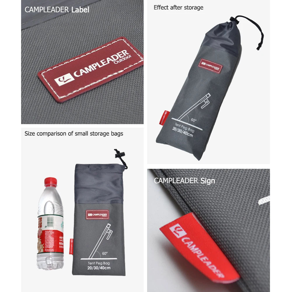Outdoor Camping Equipment Stake Storage Bags Tent Accessories Hammer Wind Rope Tent Pegs Nails Storage Bag