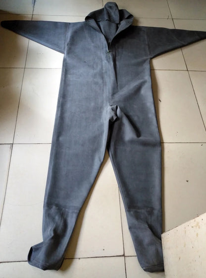 1mm Rubber Zip Wader Suit with Socks