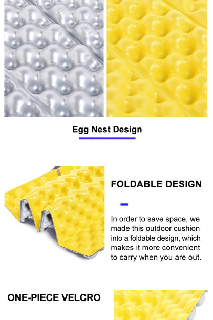 Widesea Outdoor Foldable Mat Seat Ultralight Camping Picnic Pad Waterproof XPE Foam Sitting Cushion Chair Hiking Tourist
