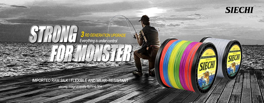 JOF 8 Strand and 4 Strand PE Braided Fishing Line