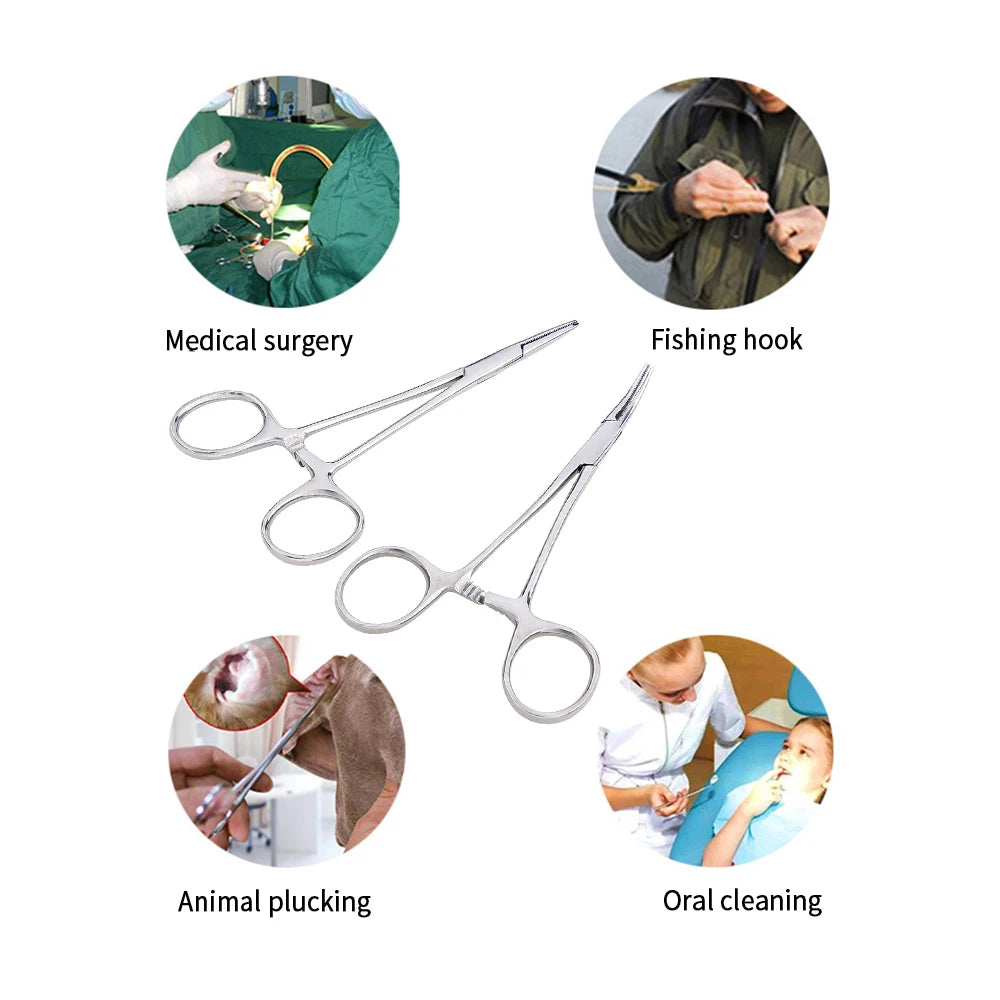 Locking Hemostat Fishing Forceps (12.5-18cm)