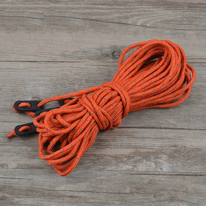 Desert&Fox Reflective Tent Ropes 4pcs/pack High Strength 2m Length Wind Rope with Buckle Outdoor Camping Windproof Accessories