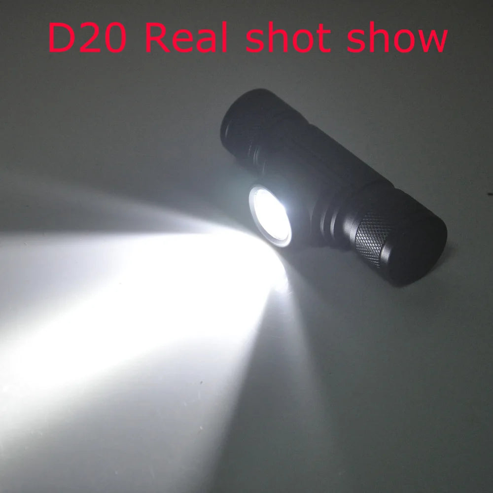 BORUiT LED Mini Headlamp High Power 1000LM Headlight 18650 Rechargeable Head Torch Camping Hunting Outdoor Waterproof Flashlight