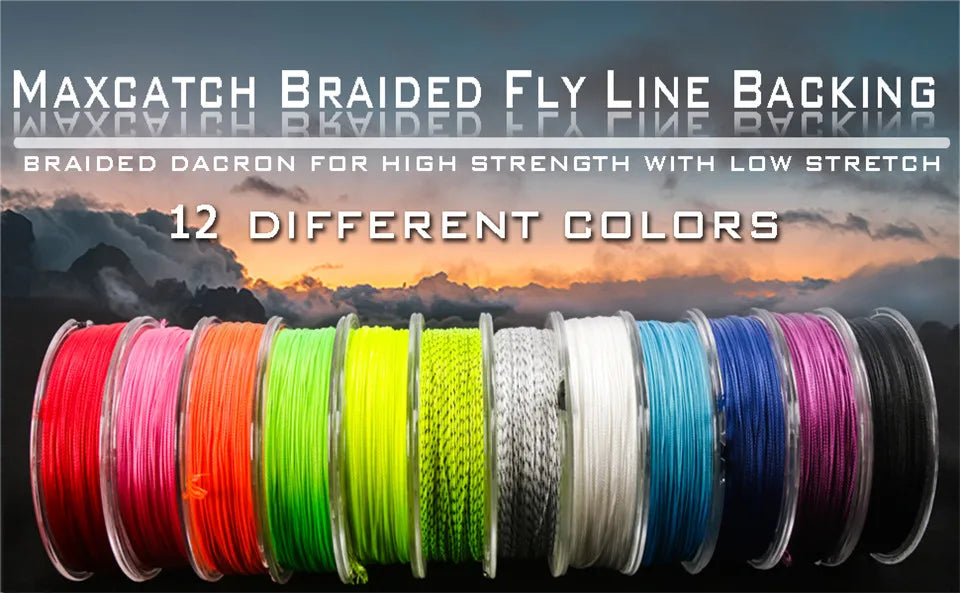MAXIMUMCATCH Braided Fly Backing 100-300 Yds