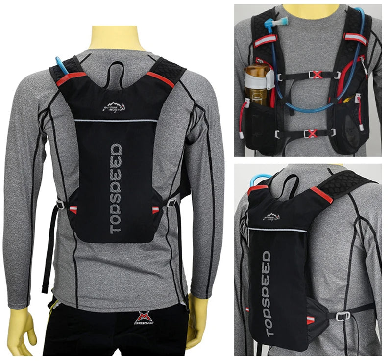 Outdoor Trail Running 5L Ultralight Backpack Hydration Jogging Vest Men Breathable Marathon Bicycle Bag Fitness Running Bag