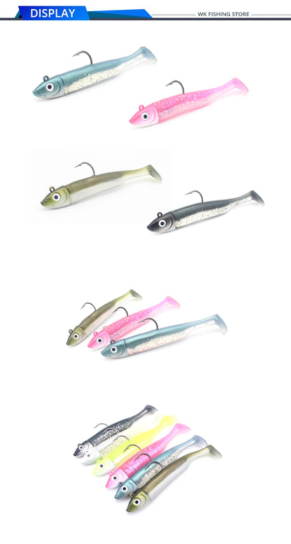 Inshore Paddle Tail Soft Lure and Jig Head Kit