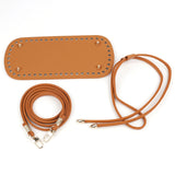 DIY Handmade Backpack Bag Accessories Leather Bag Bottom With Hardware Drawstring Bag Set Women Handbag Handle Shoulder Strap
